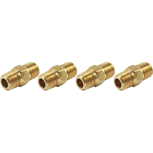 Allstar Performance 0.125 in. NPT Male Union Fittings; Natural, 4PK ALL50184 - main
